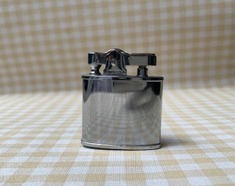 Briquet vintage fonctionnel / automatique Emerson / milieu des années 50, 50 / ton argenté / espace de gravure / poche en silex pour mèche / cadeau homme femme