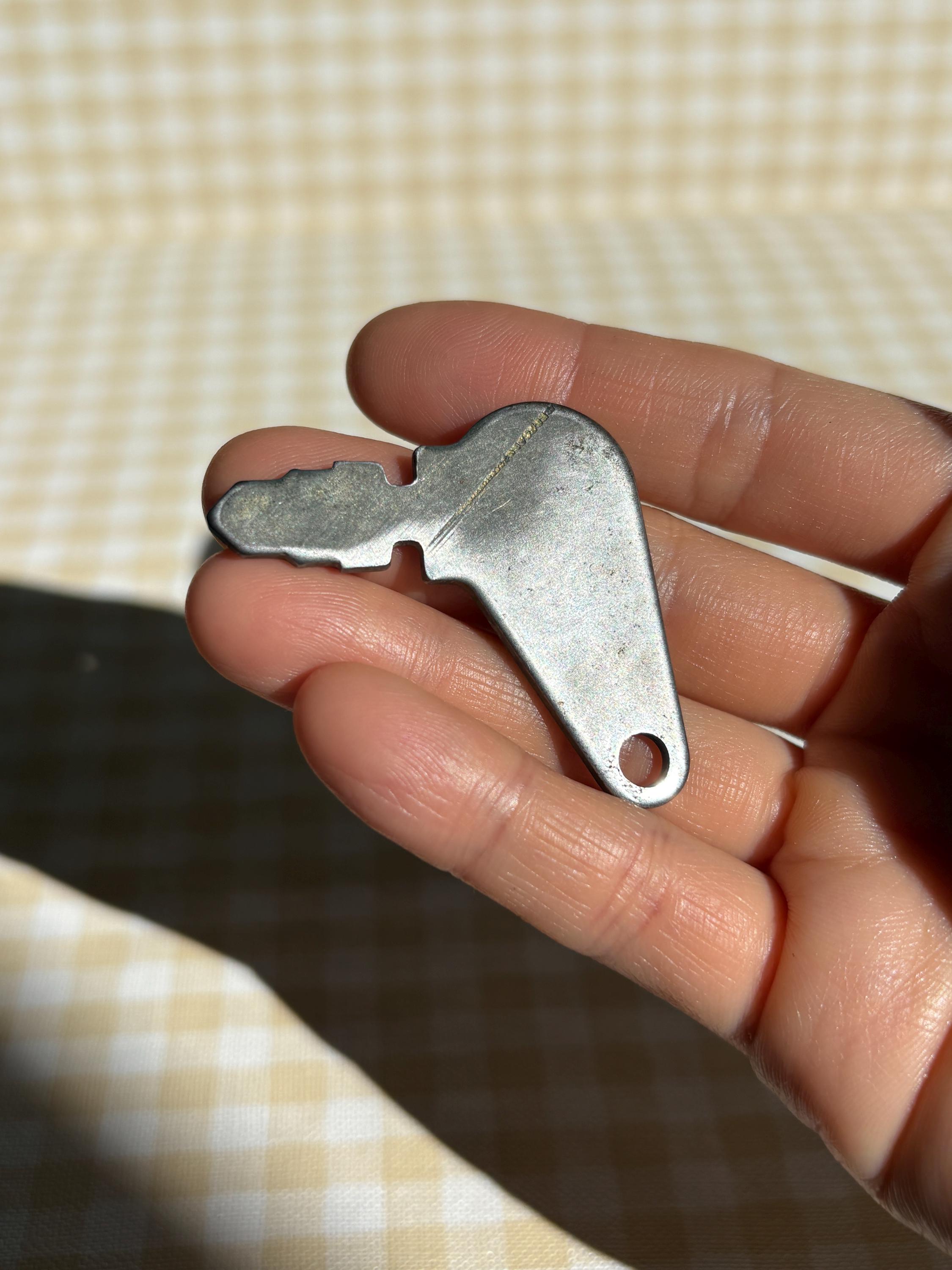 Strange Vintage Key / Mid Century 1940s 40s / Silver Tone / Cole Hersee ...