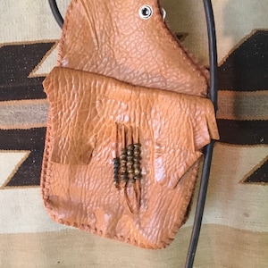 Handmade Argentinean Goat Leather Saddlebag: Shoulder Bag (11x10x3)