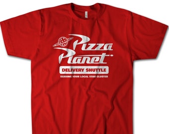 -shirt Planète pizza | Chemise inspirée de Toy Story | Merchandising Pixar pour les fans