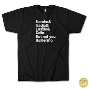 Camiseta "Lo que hacemos en las sombras" / Nandor, Nadja, Laszlo y Colin