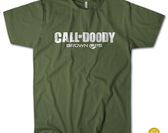 Call of Doody Brown Ops T-Shirt | Video Game Parody Tee