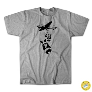 Dropping F-Bombs T-Shirt | Funny Airplane Graphic Tee | Sarcastic Adult Humor Shirt