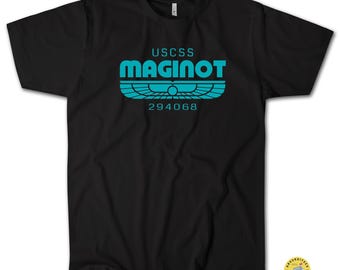-shirt USCSS Maginot | t-shirt de la Terre extraterrestre | Chemise de merchandising pour fans de science-fiction