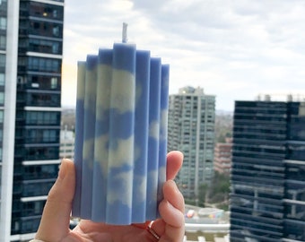 Sky Candle| Blue Sky Candle| Stair-shaped Candle| Unique Candle| Gift for her| Home decor| Object Candle| Aesthetic candles| Pillar Candles