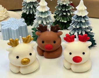 Reindeer Candle| Christmas Reindeer Candle| Christmas Candle| Cute Candle| Christmas Gift| Cute Gift| Unique Gift| Trendy Candle|Home Decor