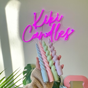 Velas cónicas retorcidas / Velas de pilar retorcidas / Velas retorcidas / Velas hechas a mano / Velas para la cena / Velas pastel / Velas cónicas