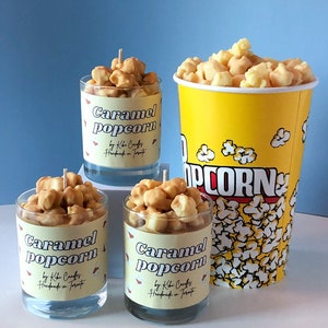 Caramel Popcorn Candle |Dessert Candle| Caramel Popcorn| Scented Soy Candle | Home Decor| Creative Candle| Birthday Gift For Her|Movie night