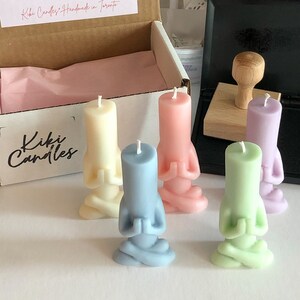 Namaste /Vela de yoga/ Vela funky/ Velas lindas/ Vela divertida/ Vela de moda/ Vela única/ Regalo de amiga de yoga/ Regalo para ella