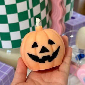 Pumpkin Candle| Fall Candles |Halloween Candles |Halloween Decor | Pumpkin Candles| Spooky Pumpkin Candles| Pumpkin Shaped Candles