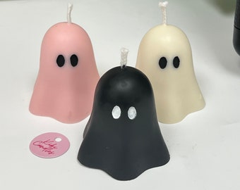 Friendly Ghost |Cute Ghost Candle| Little Cute Ghost Candle|  Unique Gift| Trendy Candle| Beautiful Candle| | Pillar Candle