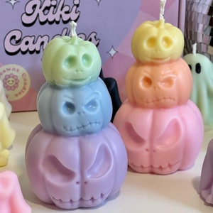 Pumpkin Tower| Try Color Candles |Halloween Candles| Unique Candle|Pumpkin Candle| Unique Gift| Cool Candle| Autumn Candles |Soy candle