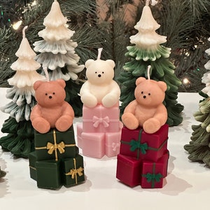 Christmas Gift Bear|Cute Bear Candle|Christmas Teddy Candle|Teddy Bear Candle| Christmas Candles| Christmas Teddy Bear| Christmas home decor