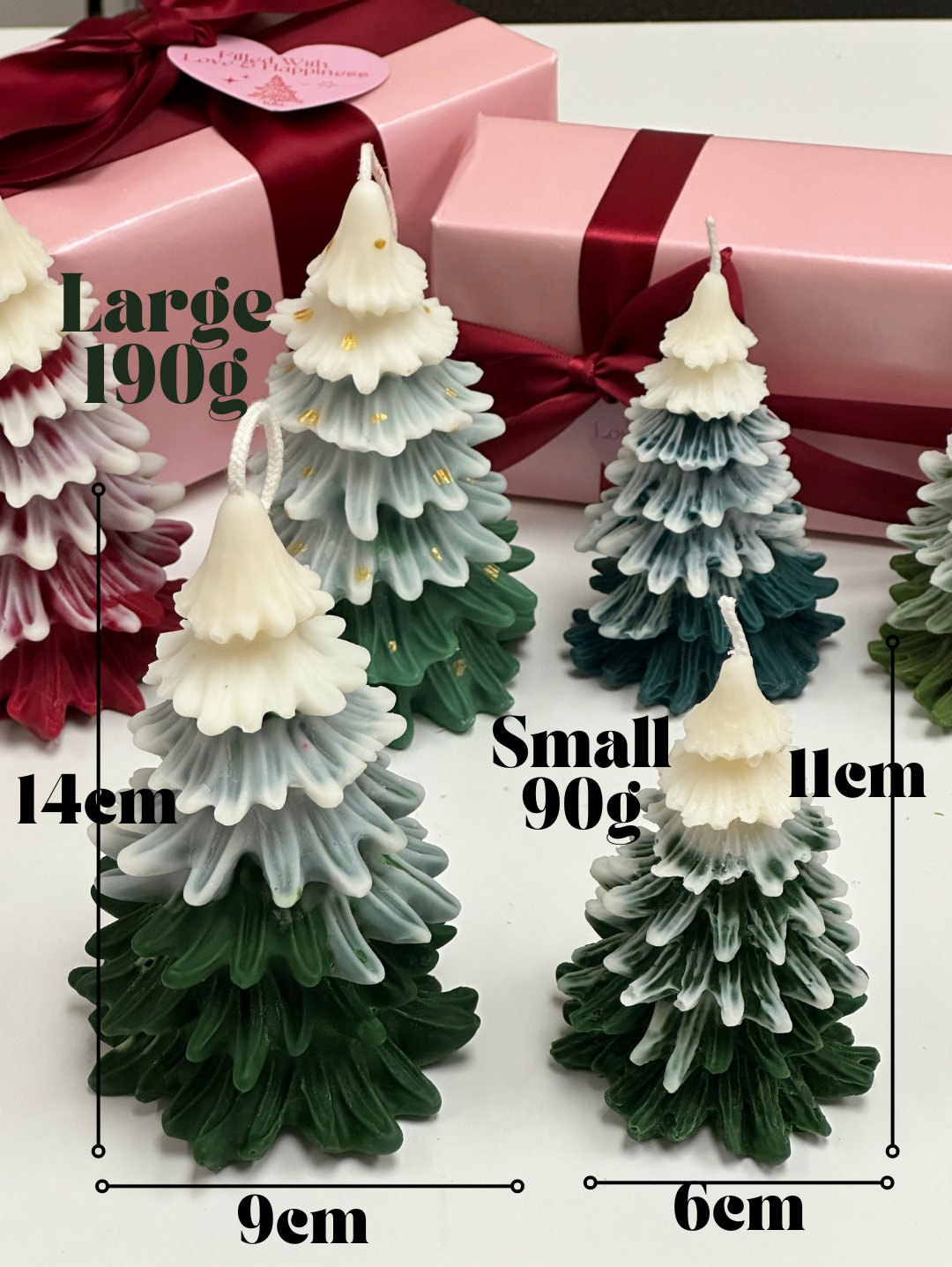 Large Size- Cute Christmas Tree Candle| Christmas Candle| Christmas Home Decor| Christmas Gift| Unique Christmas Gift| Holiday Decor|