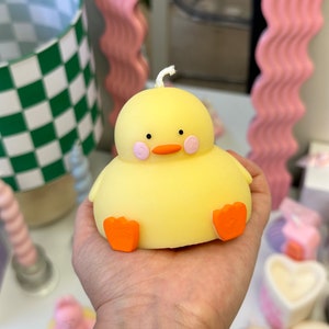 チャビーダッキーキャンドル| チャビーダック| ファンキーベアキャンドル| ユニークなキャンドル| かわいいキャンドル| ユニークなギフト| クールなキャンドル| アヒル好きへのギフト| アヒルキャンドル