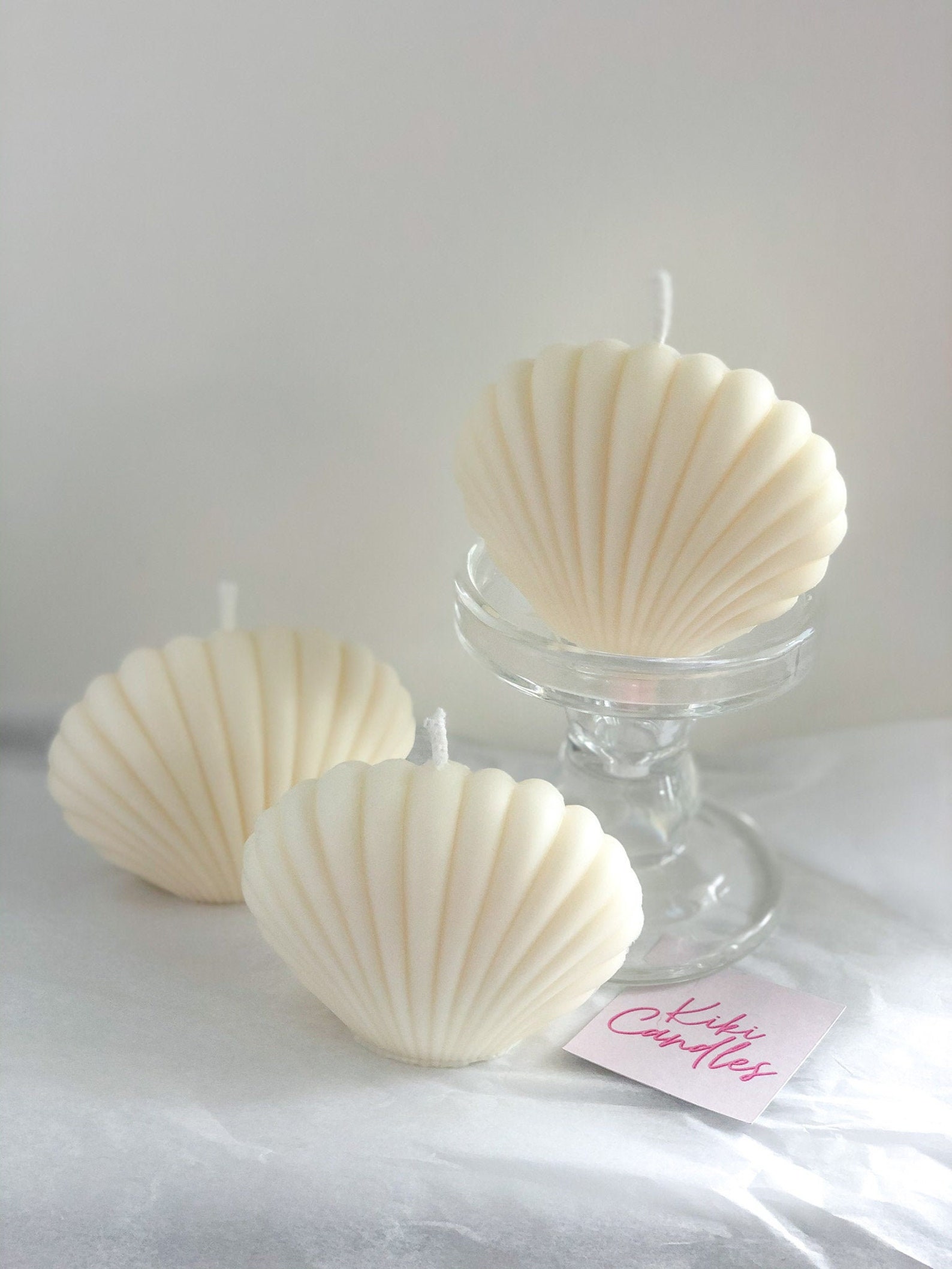 Large Scented Shell Candle Seashell Candle Shell Candle Soy Etsy