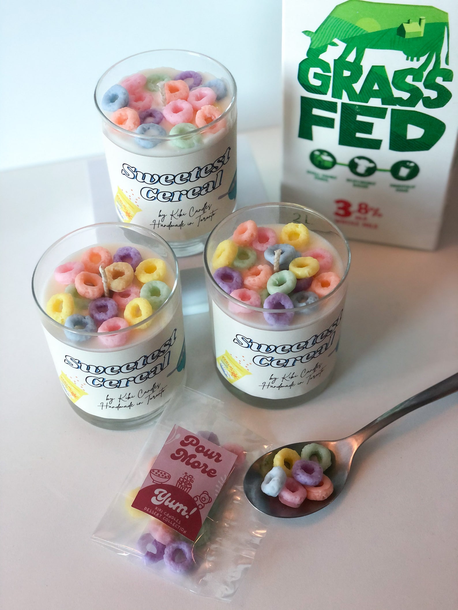 Scented Fruit Loops Candlecereal Candle Fruity Candle Etsy Canada