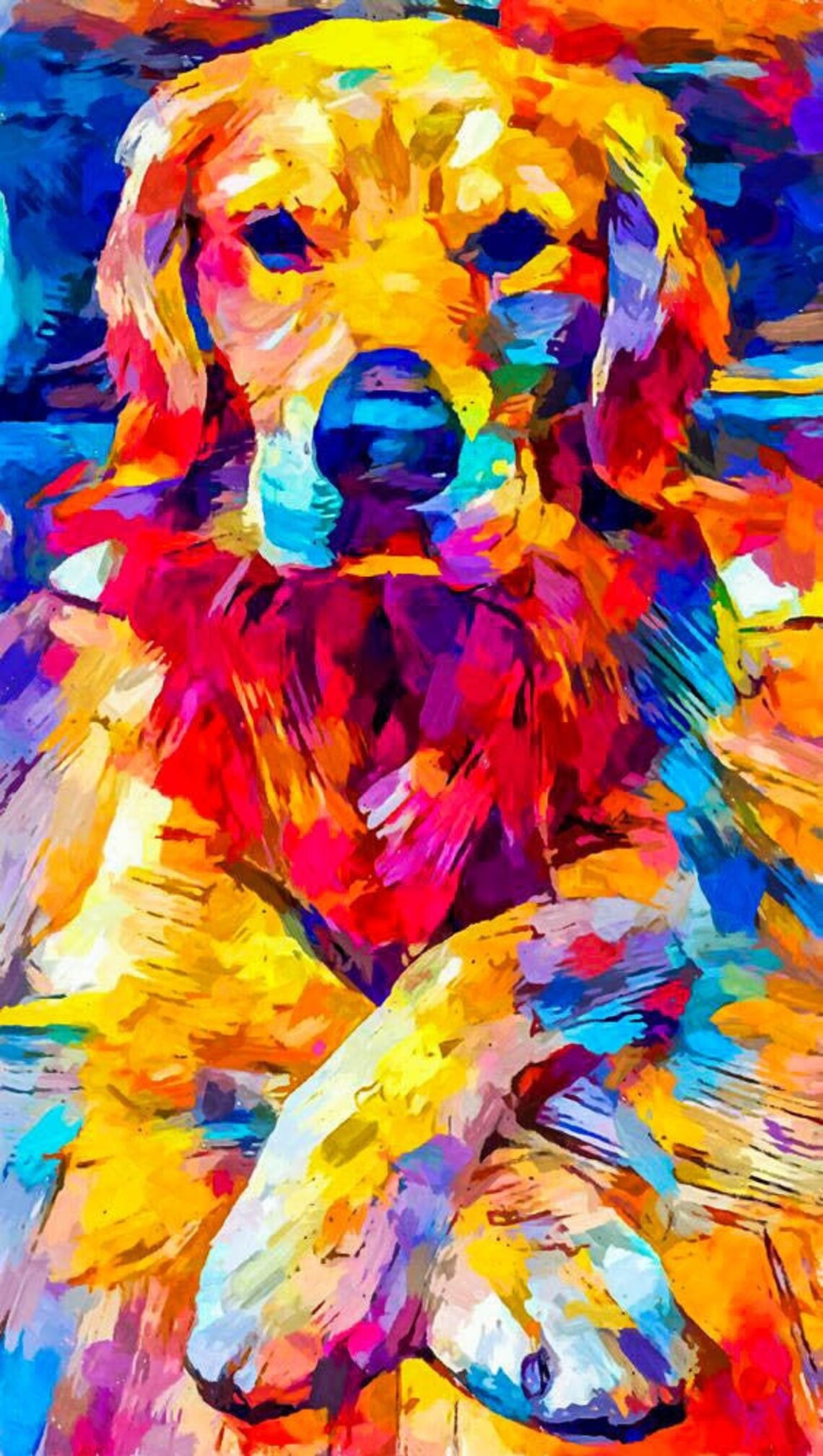 Canvas Dog Pictures of Pets Abstract Art Wall Art for Etsy