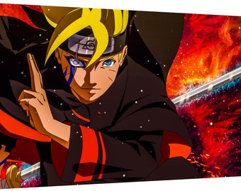 Canvas Anime Naruto Boruto Pictures Murals High Quality Art Etsy Hong Kong