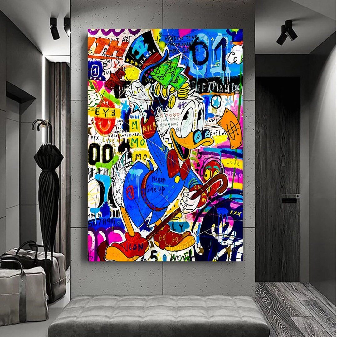 Donald Duck Bild Leinwand: A Timeless Masterpiece for Art Enthusiasts