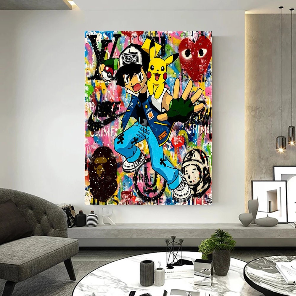 Canvas Pop Art Pokemon Anime Pictures Murals High Quality - Etsy UK Canvas Pop Art Pokemon Anime Pictures Murals High Quality - Etsy UK