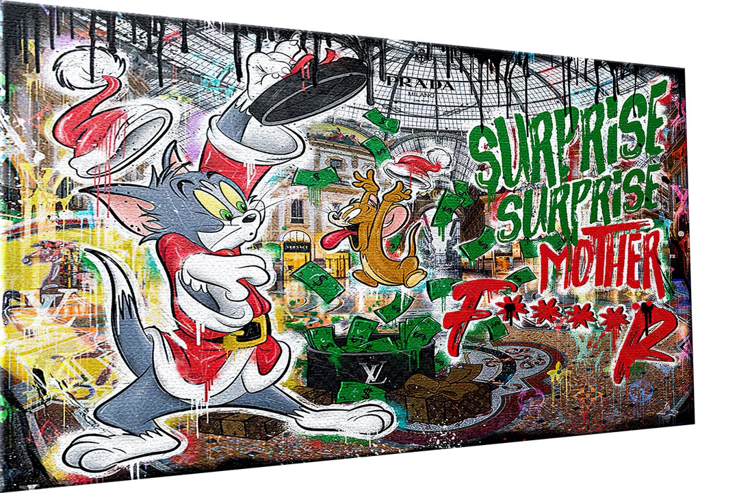 leinwand-pop-art-tom-jerry-kunst-bilder-wandbilder-etsy-de