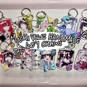 Rainbow Jirai Kei Girl Handmade Keychains