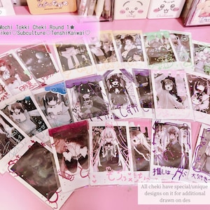 Mochi Tokki Jiraikei, Magical girl, J fashion cheki/Photocards