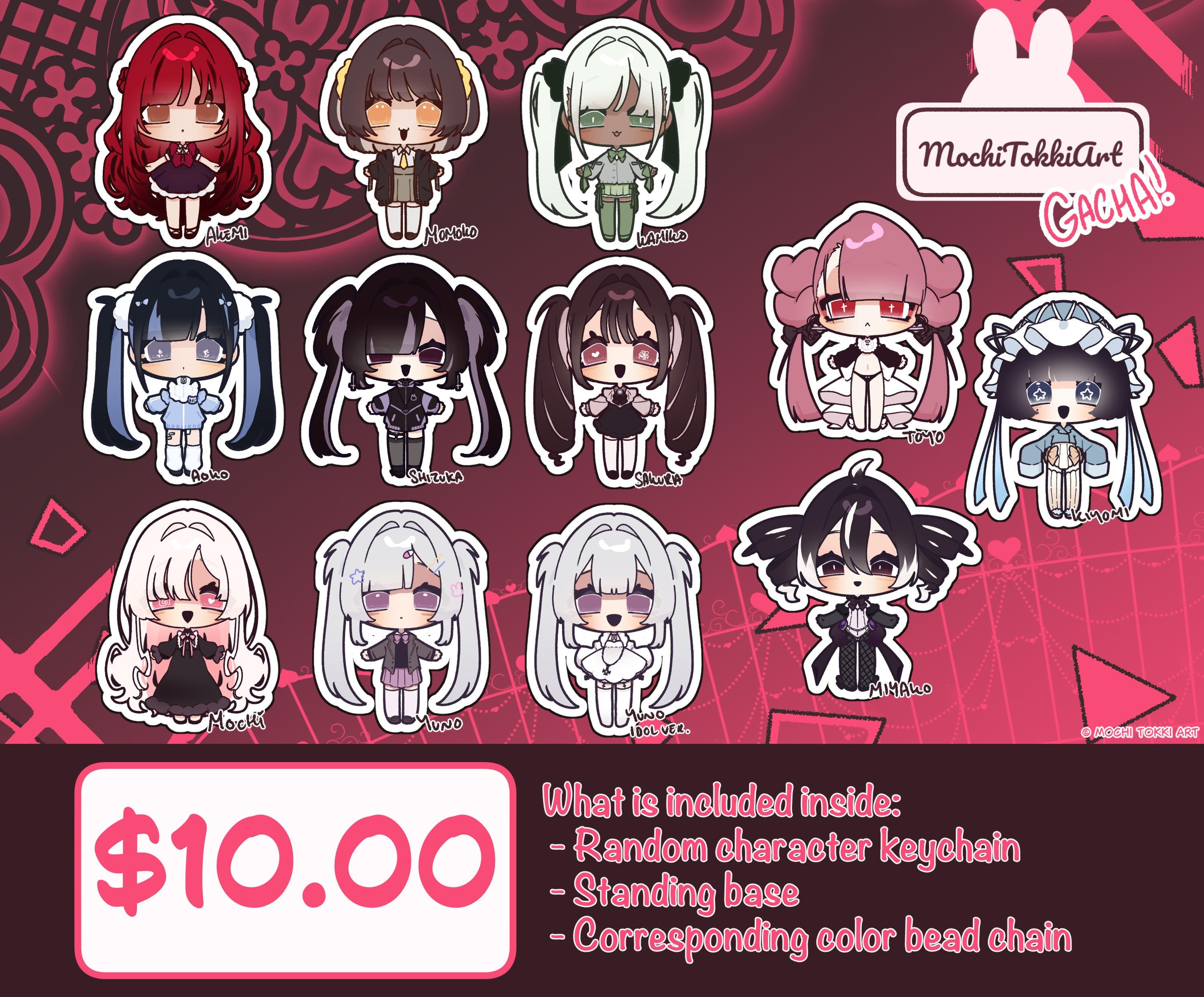 Mochi Tokki Gacha Chibi Keychains - Jiraikei, Tenshikaiwai