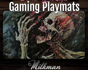 Unrequited Love Skeleton / Zombie Mtg Playmat & Gaming Desk Mat - MTG Playmate - Large Mousepade