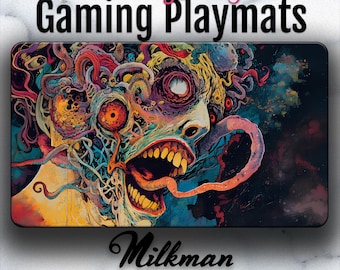 MTG Playmat: Chromatic Rejection Horror Art | Cool Psychedelic Aesthetic |  Large Gaming Mat