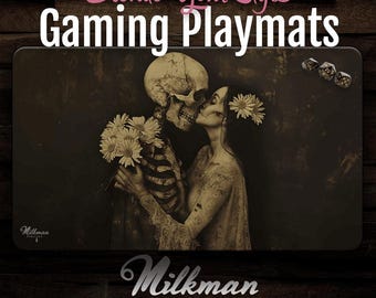 Skull MTG Playmat: Corpse Bride - XL Gaming Desk Mat - Gifts for Gamers