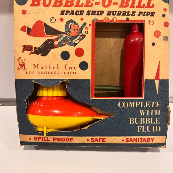 Bubble-O-Bill Space Ship Bubble Pipe made by Mattel Inc