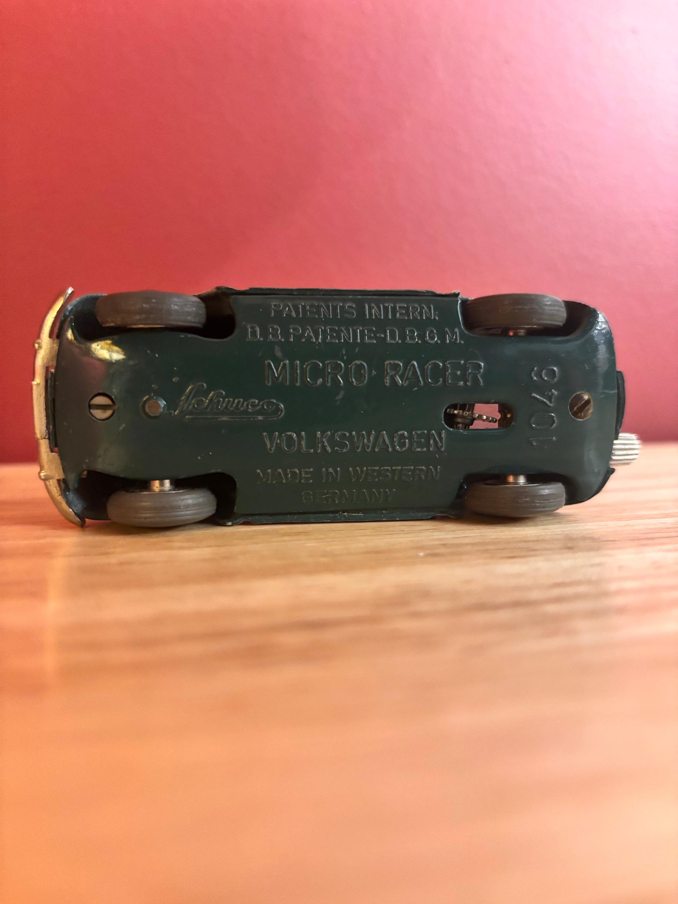 Schuco Micro Racer Polizei VW Beetle #1039 Variant on #1046 Base