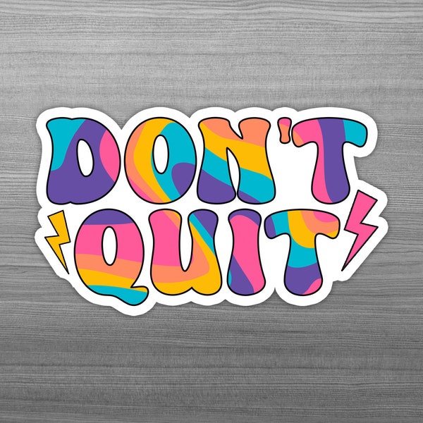 Don't Quit Sticker | Infertility Gifts | IVF Journal Stickers | Fertility Calendar | IVF Diary | Free Shipping