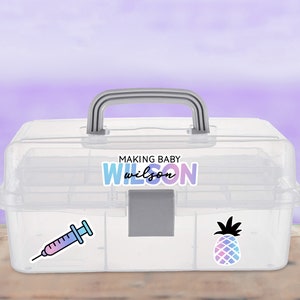 IVF Medication Organizer Storage | IVF Gifts | Med Box | Infertility Kit | IVF Got This | Care Package | Caddy