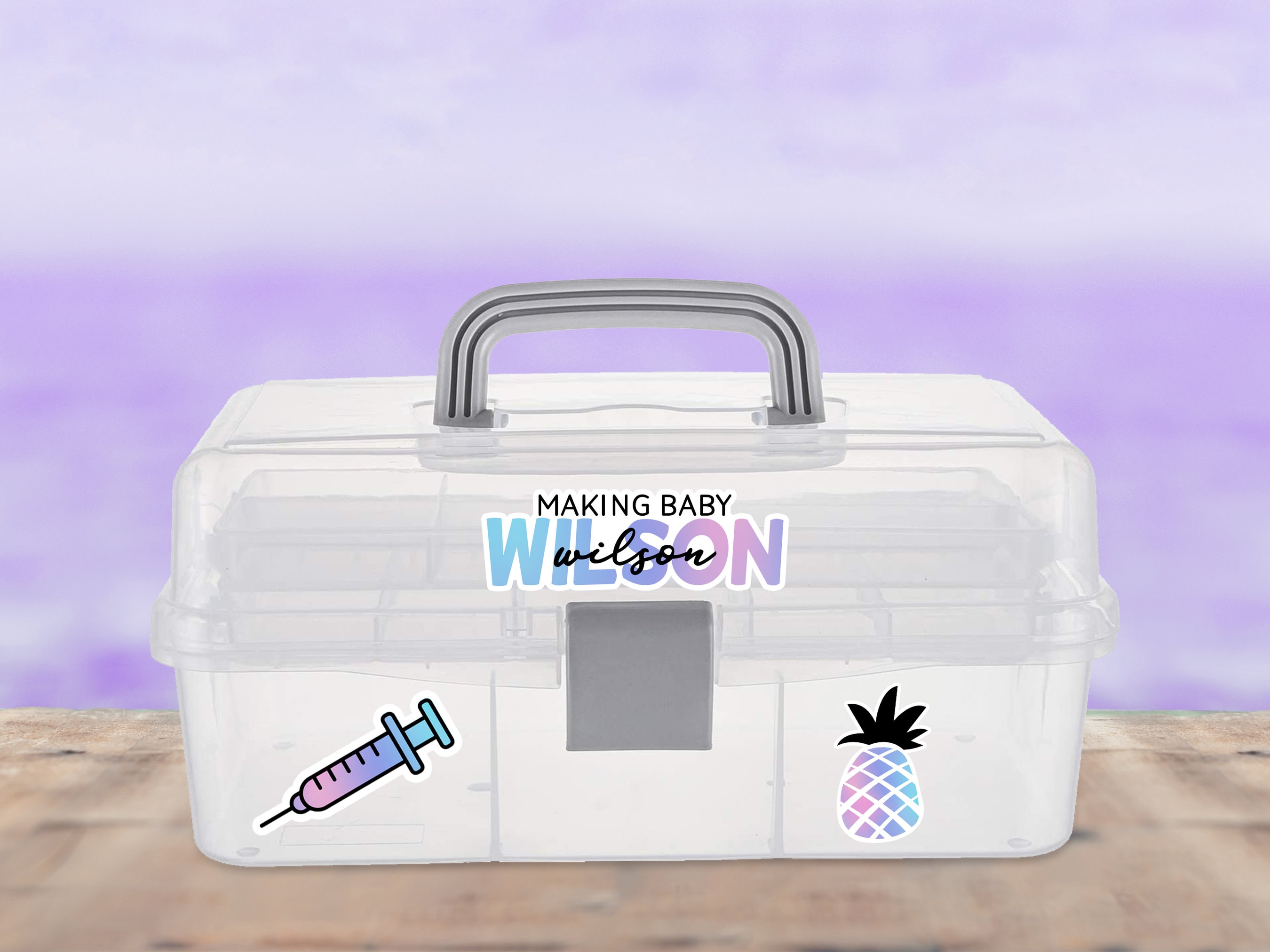 baby tackle box for meds IVF Medication Organizer Storage | IVF Gifts | Med Box | Infertility Kit |  IVF Got This | Care Package | Caddy