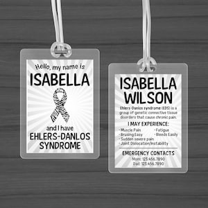 Medical Alert ID Card – Ehlers-Danlos Syndrome (EDS) Safety Badge