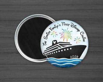 Personalized Family Cruise Magnet, Personalized Magnets, Custom 2.25-Inch Stateroom Door Keepsake