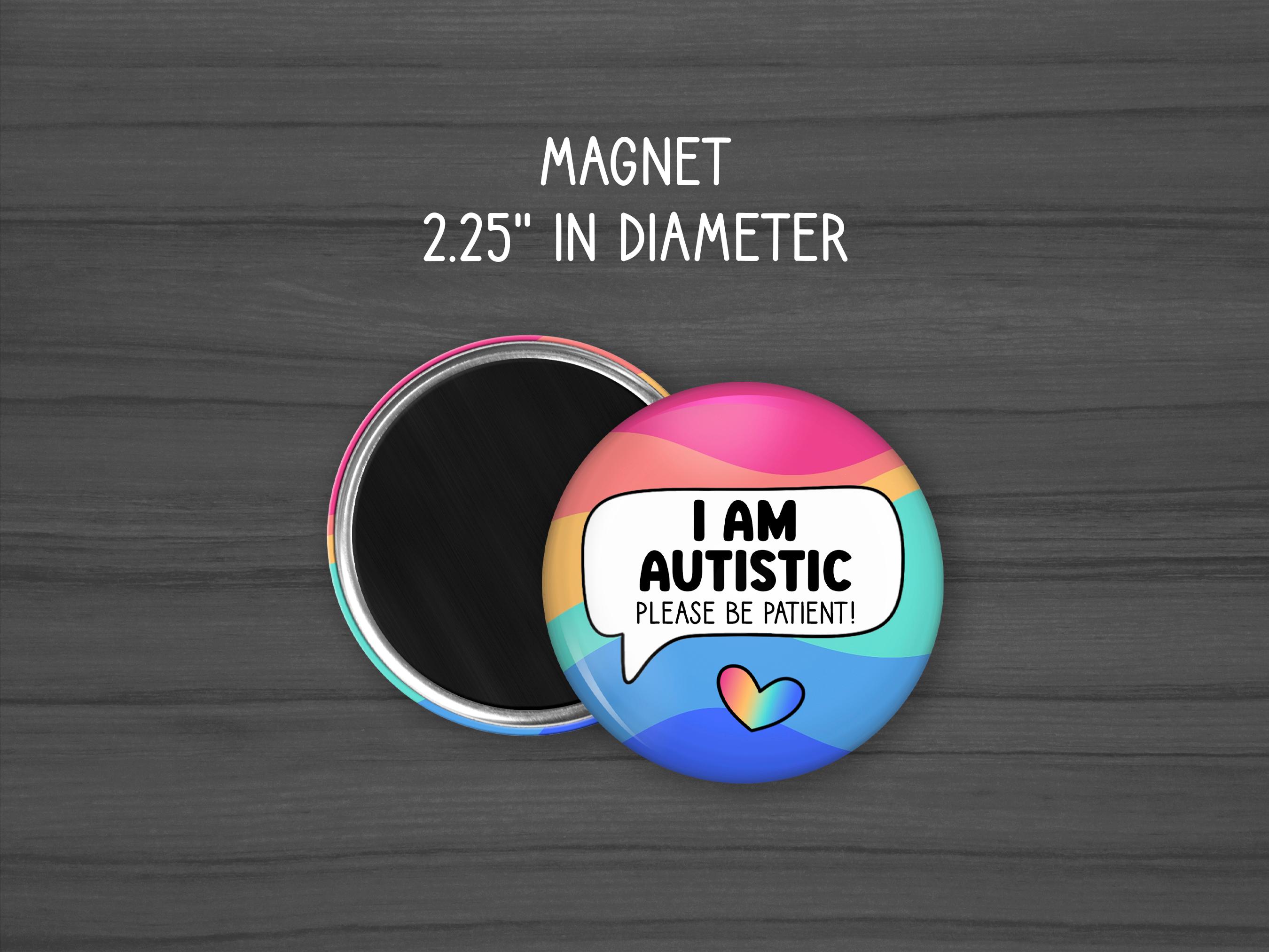 I Am Autistic Pin Badge, Autism Awareness, Autistic Acceptance ...