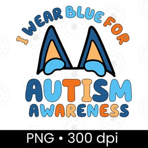 Blauer Hund inspiriert Autismus PNG, Autismus Awareness Shirt SVG, Neuro, Dad Shirt