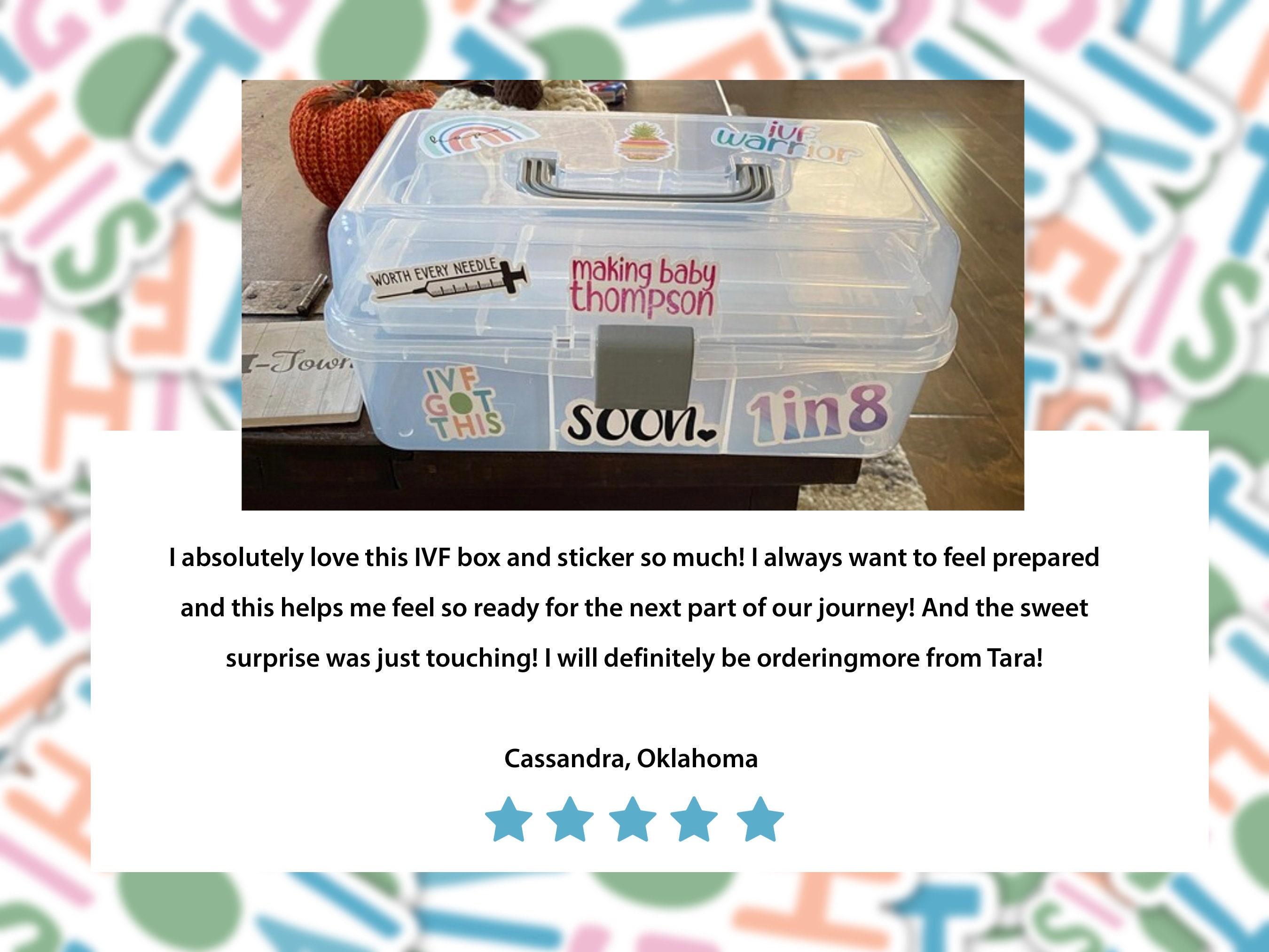 IVF Medication Organizer Storage IVF Gifts Med Box Infertility Kit IVF Got  This Care Package Caddy 