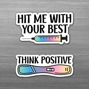 IVF Journal Sticker 2 Pack | Infertility Gift | Fertility Planner | IVF Got This | Care Package | IVF Calendar | Free Shipping