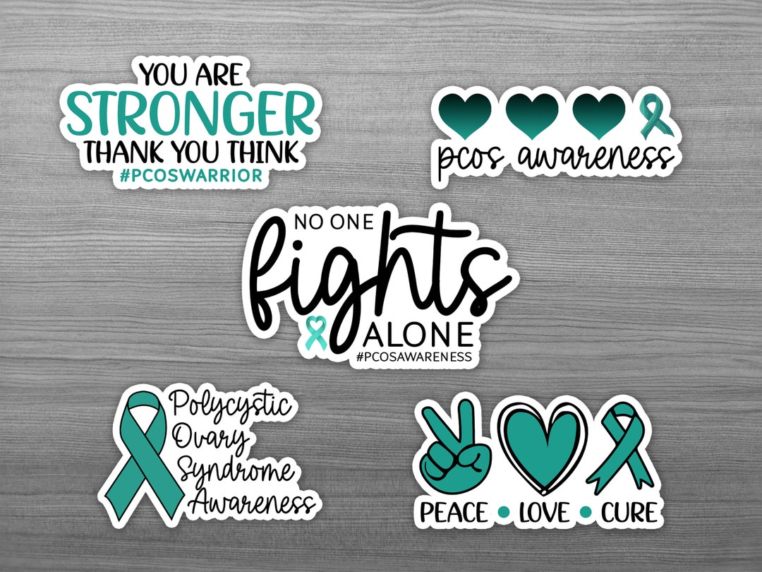 PCOS Awareness Sticker Pack Chronic Illness Chronic Pain IVF Gifts