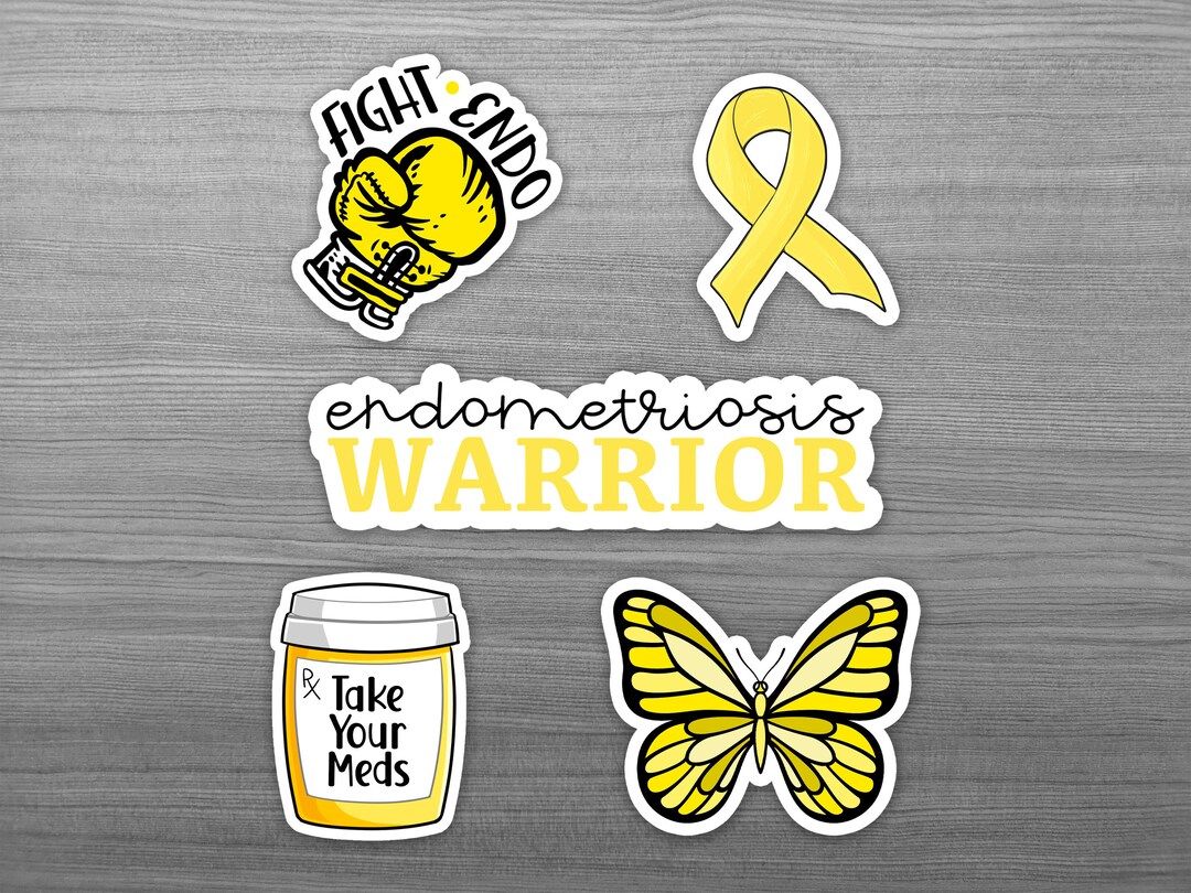 Endometriosis Awareness Sticker Pack Chronic Illness Chronic Pain IVF