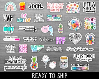 IVF Sticker Pack, Infertility Warrior, Baby Dust, Fertility Gifts