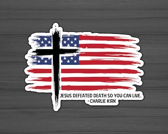 Freedom Sticker, Charlie Kirk, America Patriot Stickers, USA, True Patriot, Free Shipping