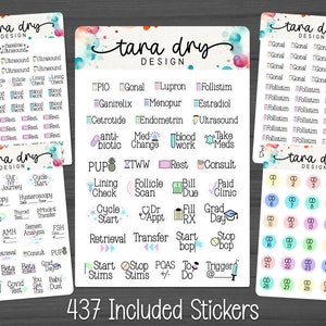 IVF Calendar Planner Stickers | Journal | Monthly Calendar | Infertility | Worth the Wait | Functional | Notebook | Free Shipping