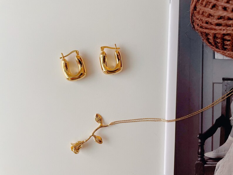 Rose Flower Necklace Designer Necklace 18k Gold Filled Rose Flower Necklace Gold Rose Flower Necklace Rose Charm Necklace Rose Necklace