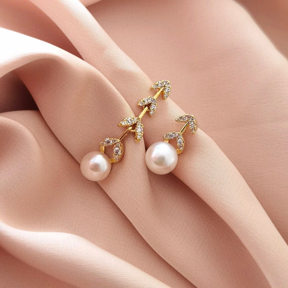 [Golden dew]18K☆Darjeeling (Pearl) 7.5 mm Single Earring Golden dew]18K☆Darjeeling (Pearl) 7.5 mm Single Earring